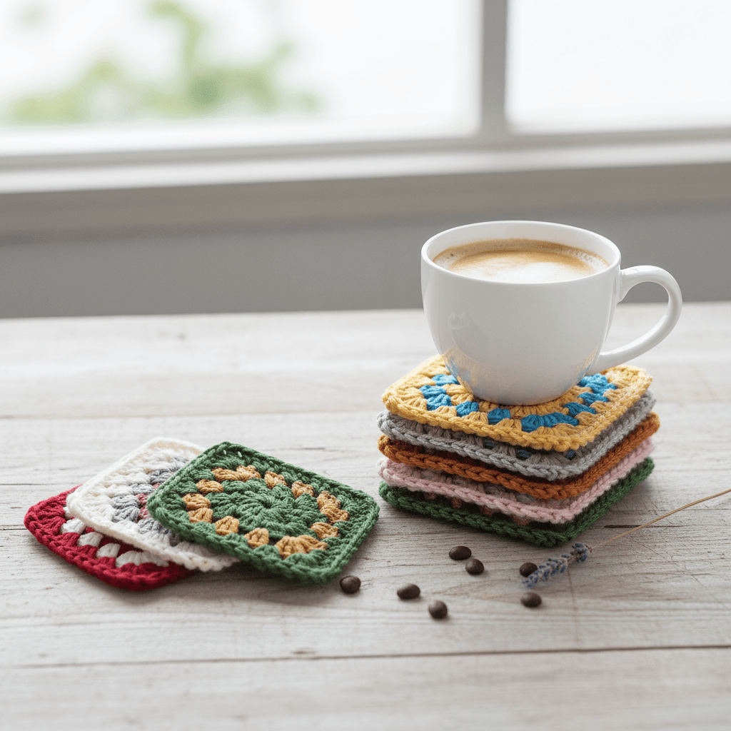 Granny Square Coaster